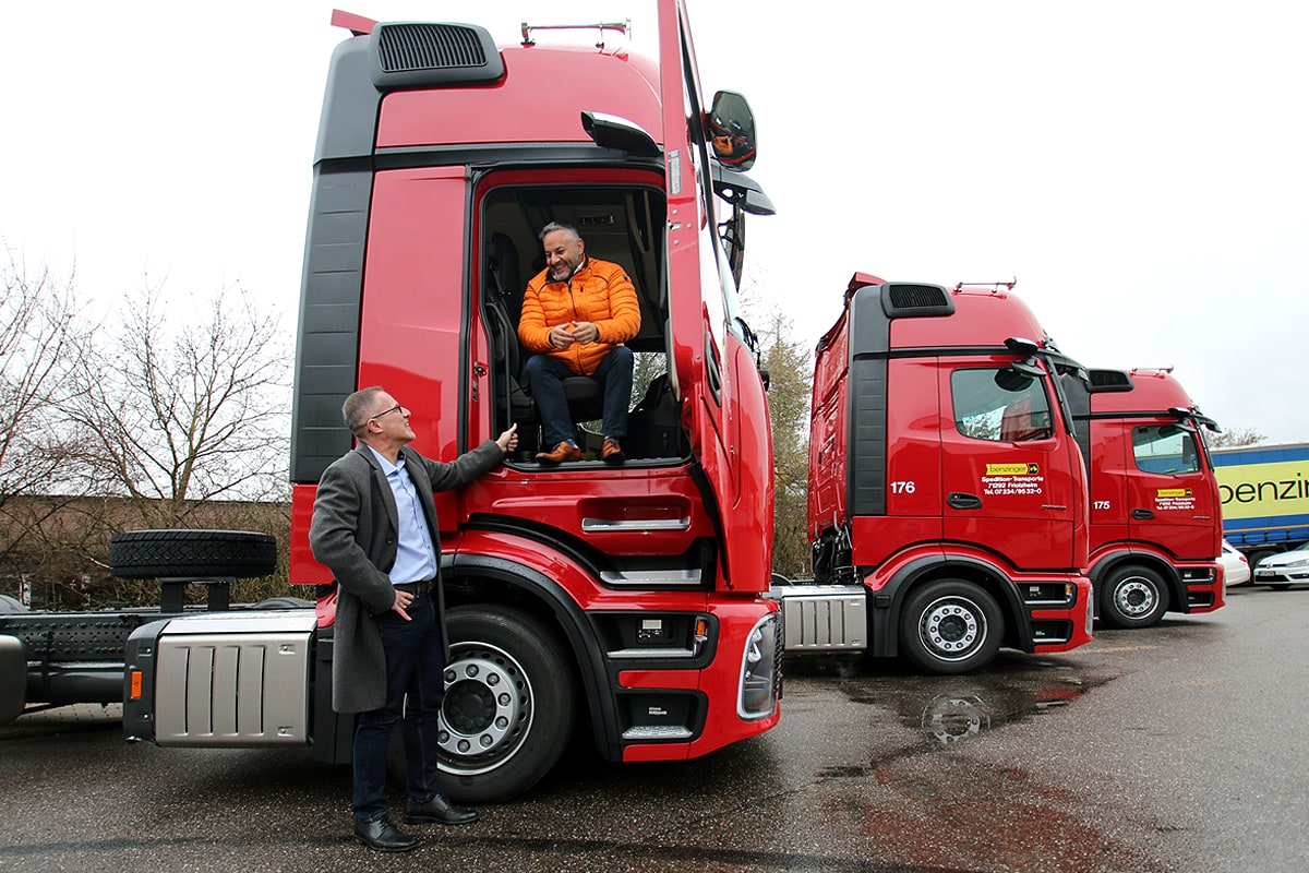 Besuch bei der Spedition Benzinger