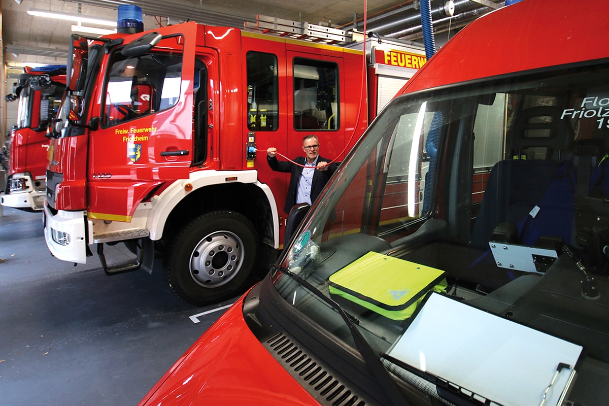 Besuch bei der Freiwilligen Feuerwehr